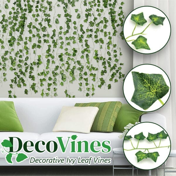 DecoVines (12pc)  Decorative Faux Ivy Vines • Showcase
